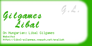 gilgames libal business card